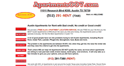 Desktop Screenshot of apartments007.com